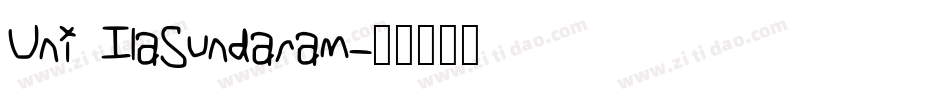 Uni IlaSundaram字体转换